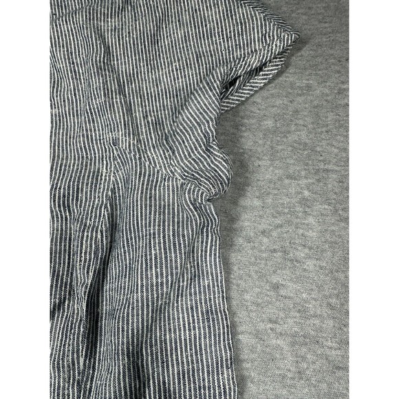 Eileen Fisher Size PP‎ (2P-4P) Hemp & Organic Cotton Stripe Dress Short Sleeves - Picture 4 of 7